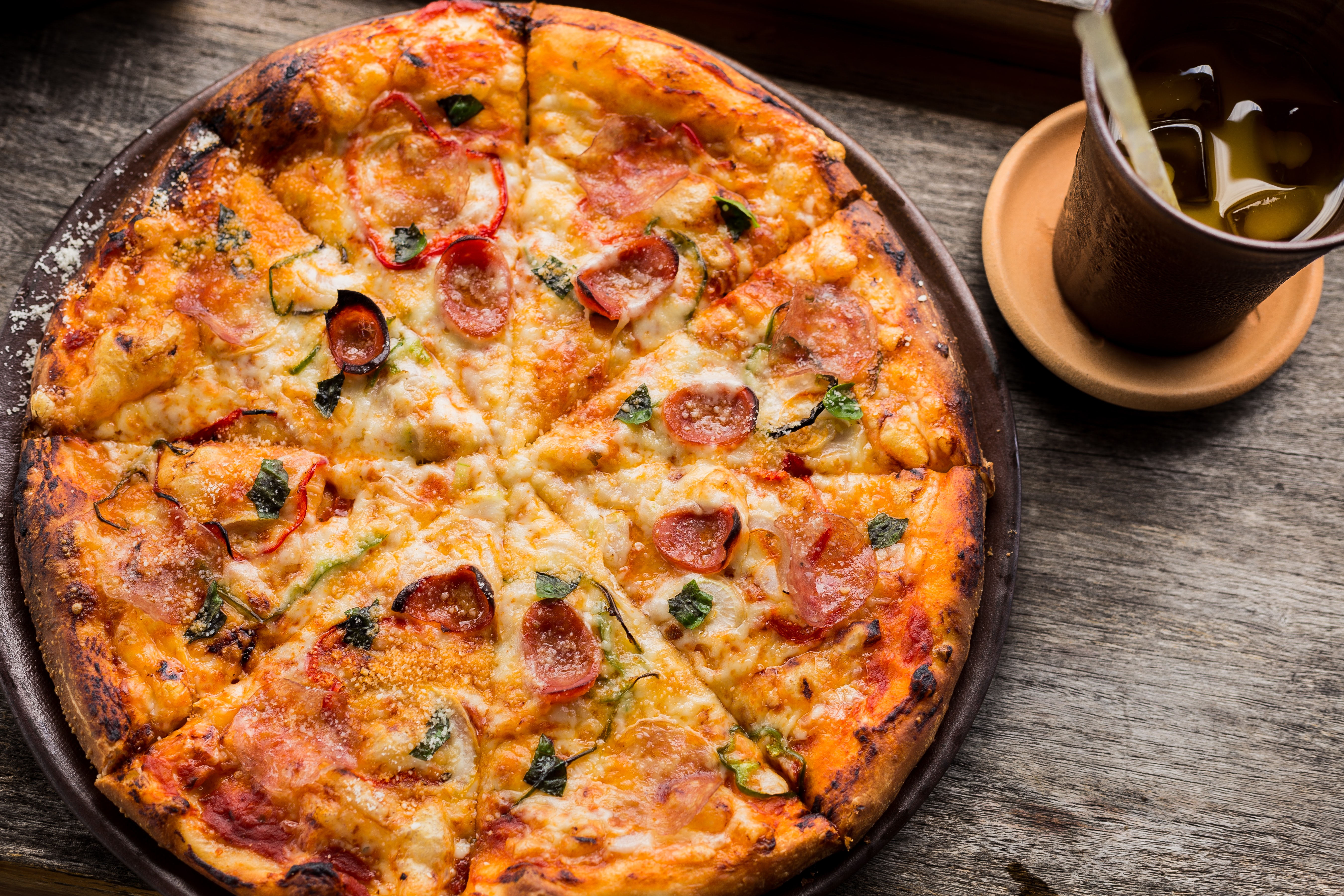 a pizza